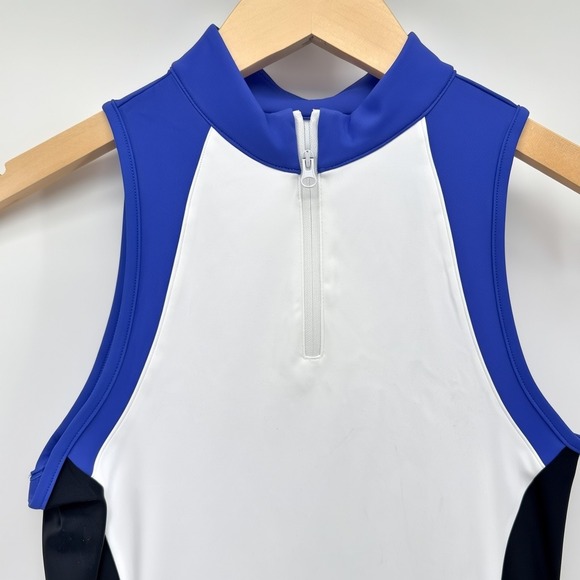 Halara Everyday Cloudful Air Half Zip 2-Piece Set Golf Dress XS White Blue Black - Picture 7 of 16